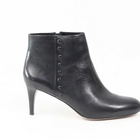 NWOT Coach Black Leather Bootie Women Ankle Boots Size 8.5 - Picture 2 of 11